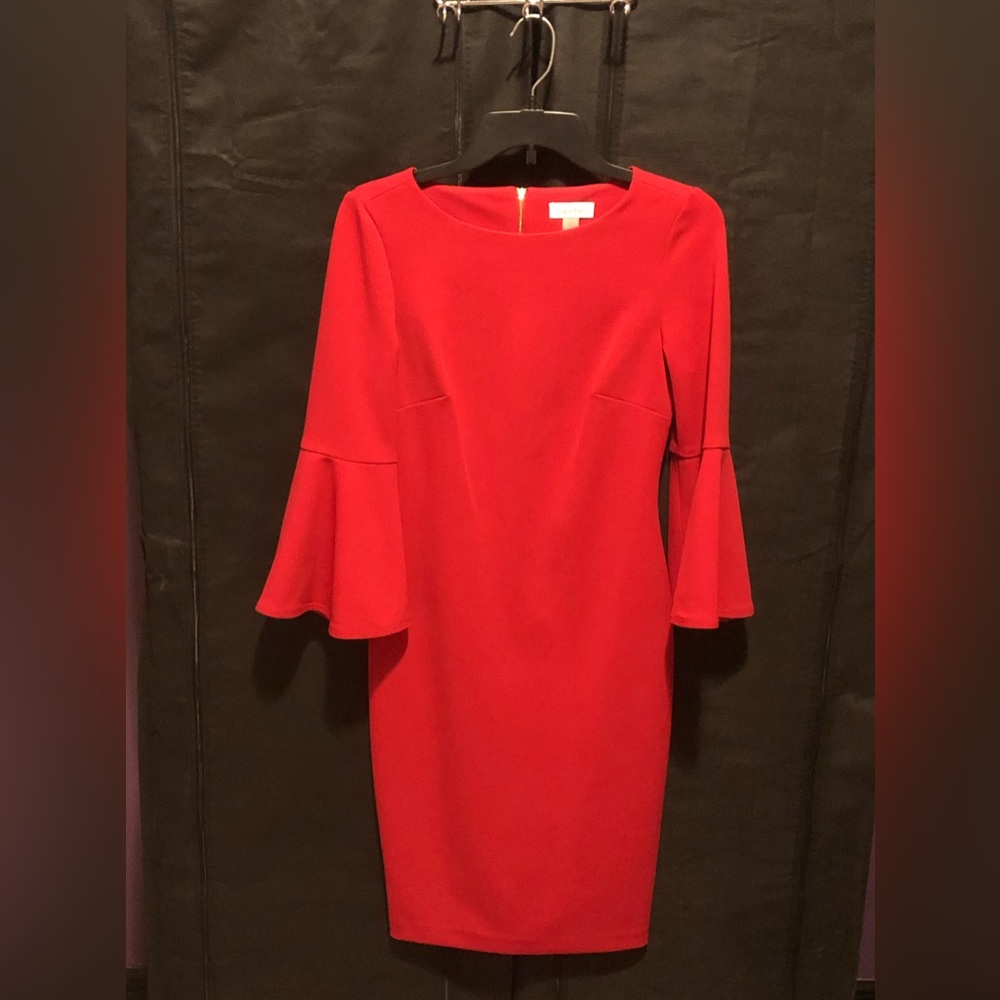 Red Calvin Klein Dress Size 2